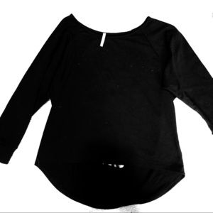 Cozy Black Sweater with Cross Cutout in the Back